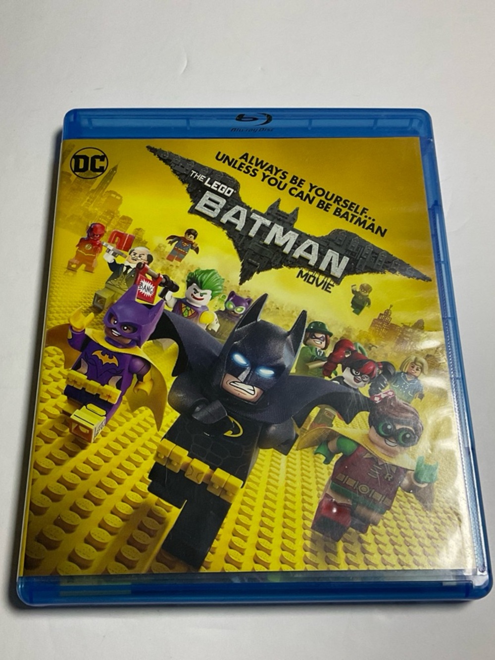 DC The LEGO Batman Movie Blu-ray — Yellow and Black Cover